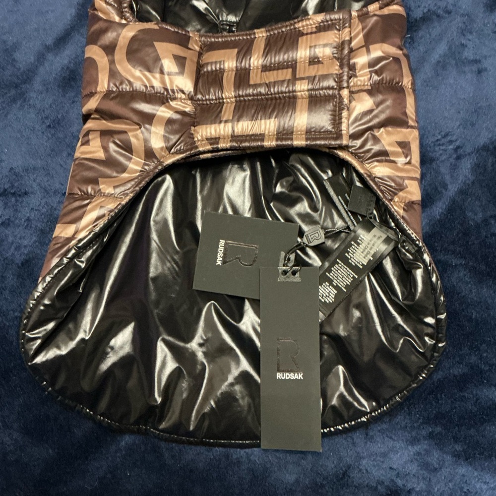 RUDSAK Black and Brown Puffer Vest